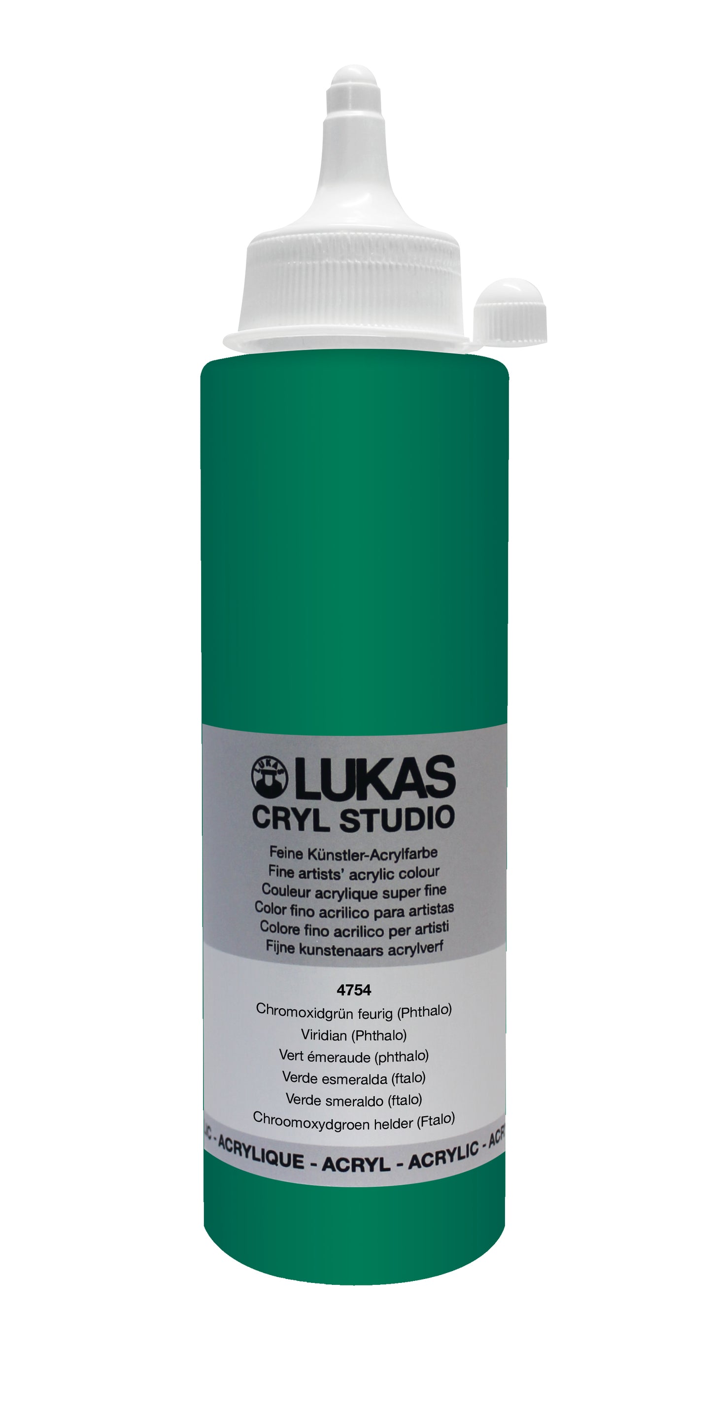 LUKAS CRYL Studio - 4754 Chromoxidgrün Feurig (Phthalo) (125/250ml)
