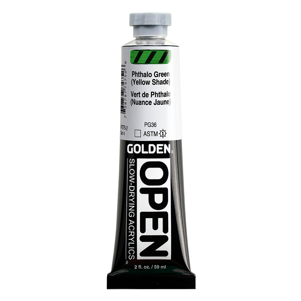 GOLDEN Open Acryl - Phthalogrün (Gelbton)  7275 (59ml)