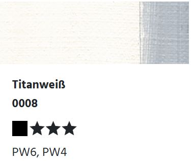 LUKAS Künstlerölfarben 1862 - Titanweiß 0008 (37/200ml)