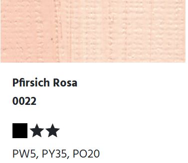 LUKAS 1862 Feinste Ölfarben - Pfirsich Rosa 0022 (37ml)