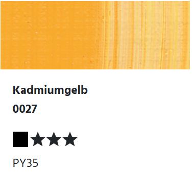 LUKAS Künstlerölfarben 1862 - Kadmiumgelb 0027 (37ml)