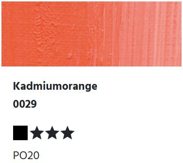 LUKAS Künstlerölfarben 1862 - Kadmiumorange 0029 (37ml)