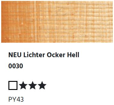 LUKAS Künstlerölfarben 1862 - NEU Lichter Ocker Hell 0030 (37ml)