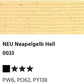 LUKAS Künstlerölfarben 1862 - NEU Neapelgelb Hell 0033 (37ml)