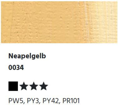 LUKAS 1862 Feinste Ölfarben - Neapelgelb 0034 (37ml)