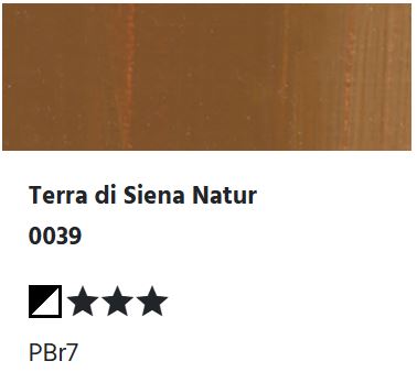 LUKAS Künstlerölfarben 1862 - Terra di Siena Natur 0039  (37ml)