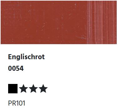 LUKAS Künstlerölfarben 1862 - Englischrot 0054  (37ml)