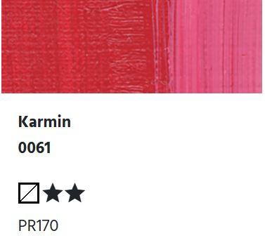 LUKAS Künstlerölfarben 1862 - Karmin 0061 (37ml)