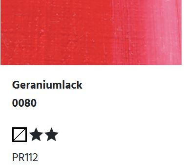 LUKAS Künstlerölfarben 1862 - Geraniumlack 0080 (37ml)