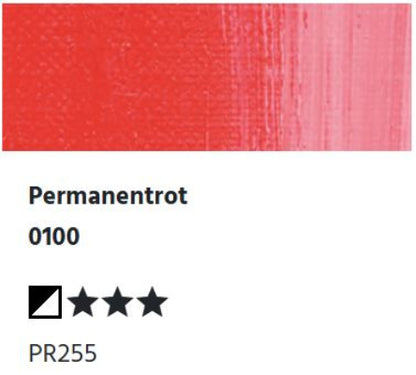 LUKAS 1862 Feinste Ölfarben - Permanentrot 0100 (37ml)