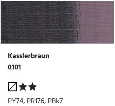 LUKAS Künstlerölfarben 1862 - Kasslerbraun 0101  (37ml)