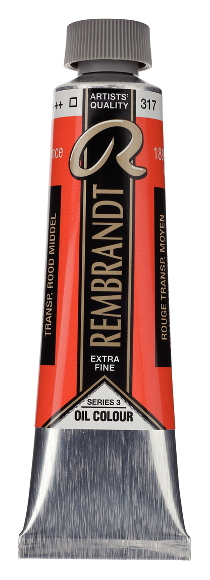 REMBRANDT Ölfarbe - 317 Transparentrot Mittel 40ml