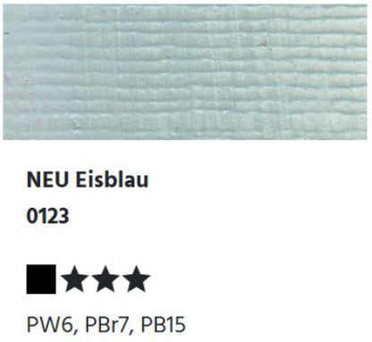 LUKAS 1862 Feinste Ölfarben - NEU Eisblau 0123 (37ml)
