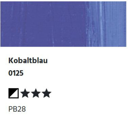 LUKAS 1862 Feinste Ölfarben - Kobaltblau 0125 (37ml)