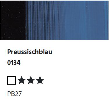 LUKAS Künstlerölfarben 1862 - Preussischblau 0134 (37ml)