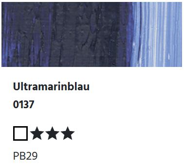 LUKAS Künstlerölfarben 1862 - Ultramarinblau 0137 (37ml)