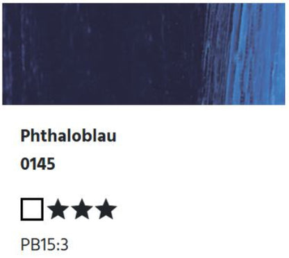 LUKAS 1862 Feinste Ölfarben - Phthaloblau 0145 (37ml)
