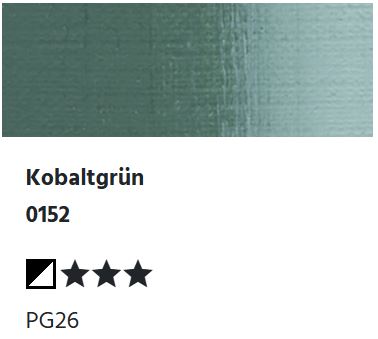 LUKAS 1862 Feinste Ölfarben - Kobaltgrün 0152 (37ml)