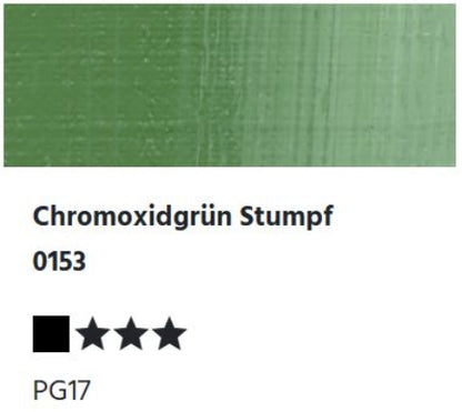 LUKAS 1862 Feinste Ölfarben - Chromoxidgrün Stumpf 0153 (37ml)