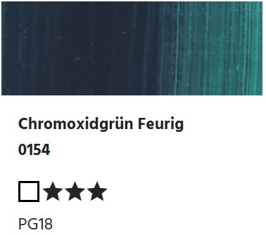 LUKAS Künstlerölfarben 1862 - Chromoxidgrün Feurig 0154 (37ml)