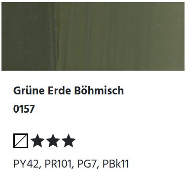 LUKAS Künstlerölfarben 1862 - Grüne Erde Böhmisch 0157 (37ml)