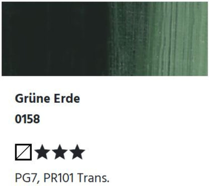 LUKAS 1862 Feinste Ölfarben - Grüne Erde 0158 (37ml)
