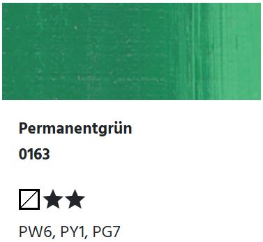 LUKAS Künstlerölfarben 1862 - Permanentgrün 0163 (37ml)