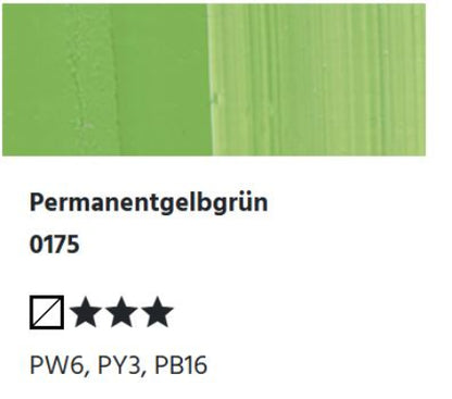 LUKAS 1862 Feinste Ölfarben - Permanentgelbgrün 0175 (37ml)