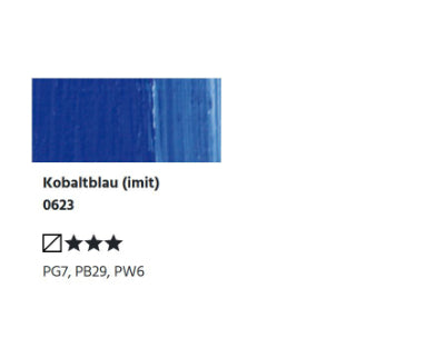 LUKAS BERLIN wassermischb. Ölfarbe - 0623 Kobaltblau (imit.) (37/200ml)