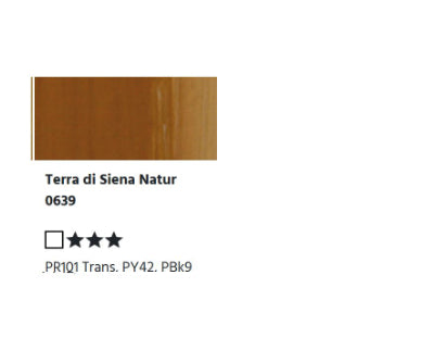 Mezcla de agua LUKAS BERLIN. Pintura al óleo - 0639 Terra di Siena natural (37/200ml)