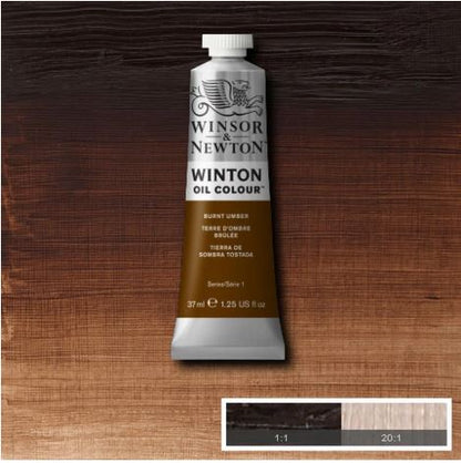 WINSOR&NEWTON Winton Feine Ölfarbe - UMBRA GEBRANNT  076 (37ml)