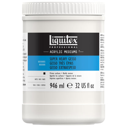 LIQUITEX Professional Acrylic Medium -  SUPER HEAVY Gesso (946ml)