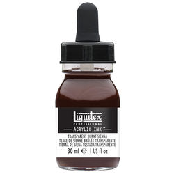 LIQUITEX Professional Acrylic Ink - Siena Gebrannt Transparent  129 (30ml)