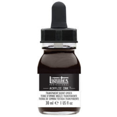LIQUITEX Professional Acrylic Ink - Umbra Gebrannt Transparent  130 (30ml)