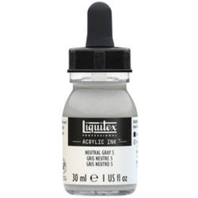 LIQUITEX Professional Acrylic Ink - Neutralgrau Nr. 5  #599 (30ml)