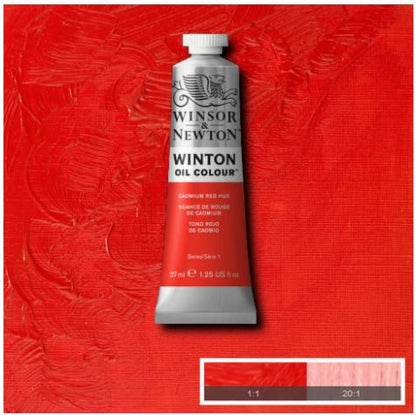 WINSOR&NEWTON Winton Feine Ölfarbe - KADMIUM ROT FARBTON  095 (37ml)