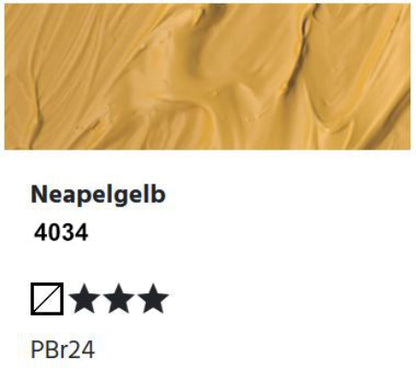 LUKAS Cryl PASTOS (HEAVY BODY) - Neapelgelb  4034 (37ml)