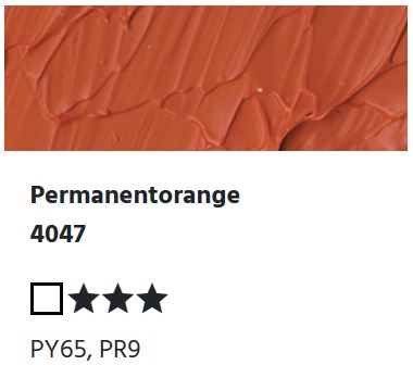 LUKAS Cryl PASTOS (HEAVY BODY) - Permanentorange  4047 (37ml)