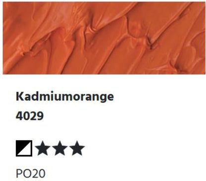 LUKAS Cryl PASTOS (HEAVY BODY) - Kadmiumorange  4029 (37ml)
