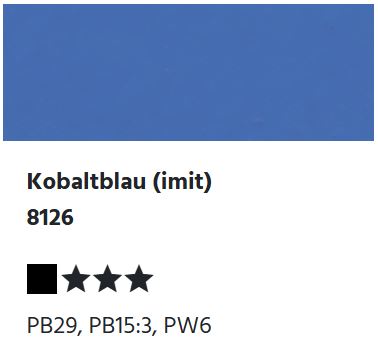 LUKAS Studio GOUACHE - Kobaltblau (imit) 8126 (20ml)