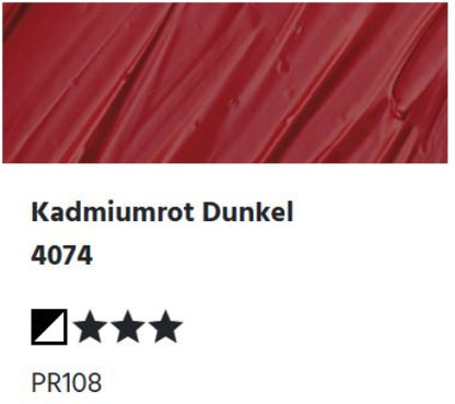 LUKAS Cryl PASTOS (HEAVY BODY) - Kadmiumrot Dunkel  4074 (37ml)