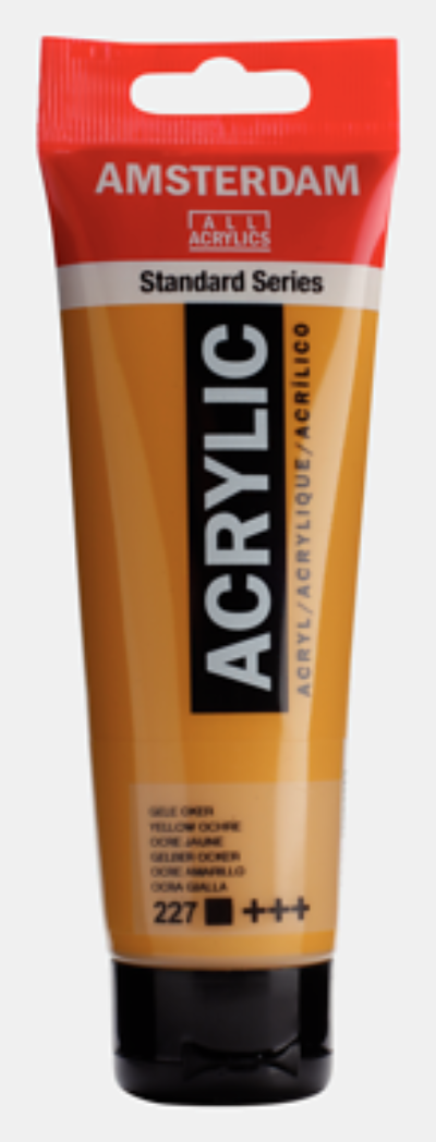 Estándar acrílico AMSTERDAM - Ocre amarillo 227 (120 ml)
