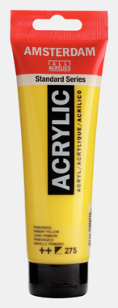 Estándar acrílico AMSTERDAM - Amarillo primario 275 (120 ml)
