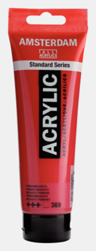 Estándar acrílico AMSTERDAM - Magenta primario 369 (120 ml)