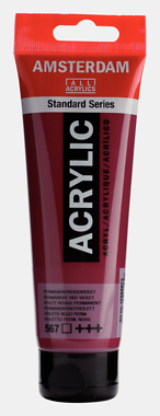 AMSTERDAM Acryl Standard - Permanentrotviolett  567 (120ml)