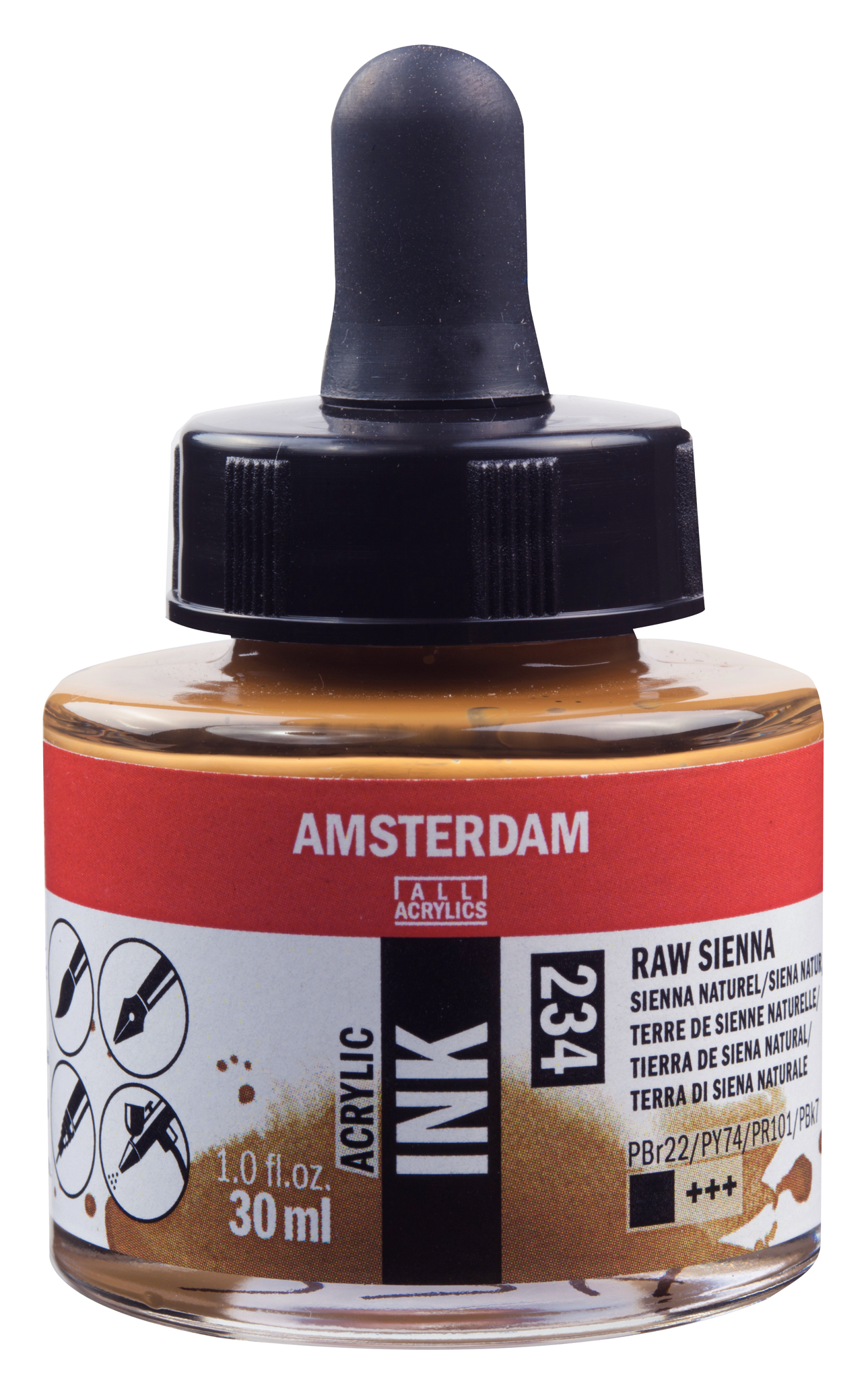 Royal Talens AMSTERDAM Acrylic Ink - Siena Natur  234 (30ml)