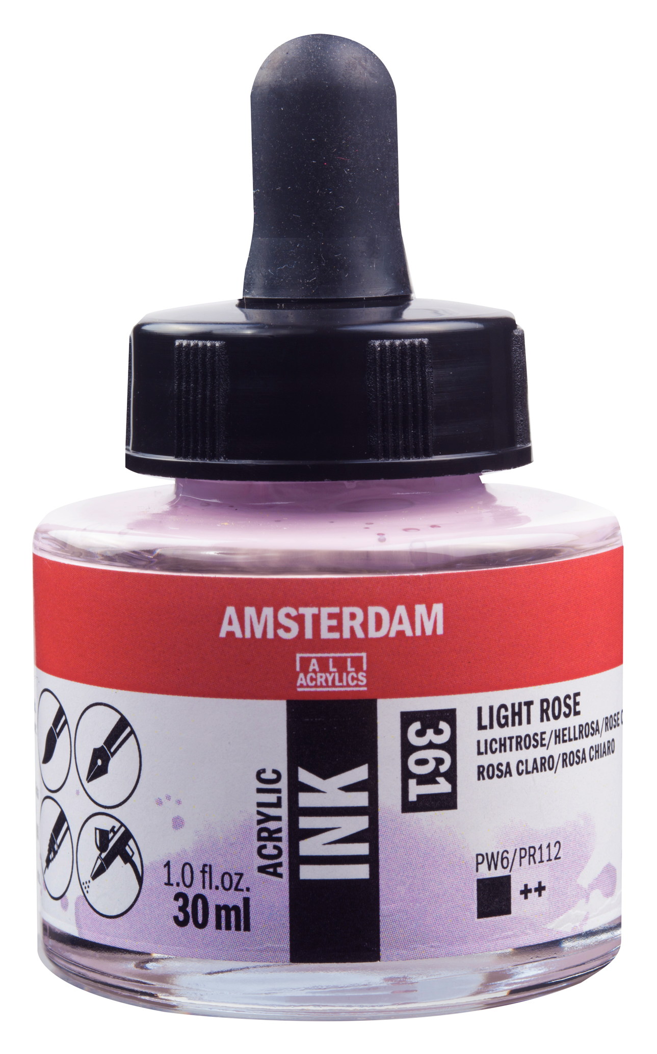 Royal Talens AMSTERDAM Acrylic Ink - Hellrosa  361 (30ml)