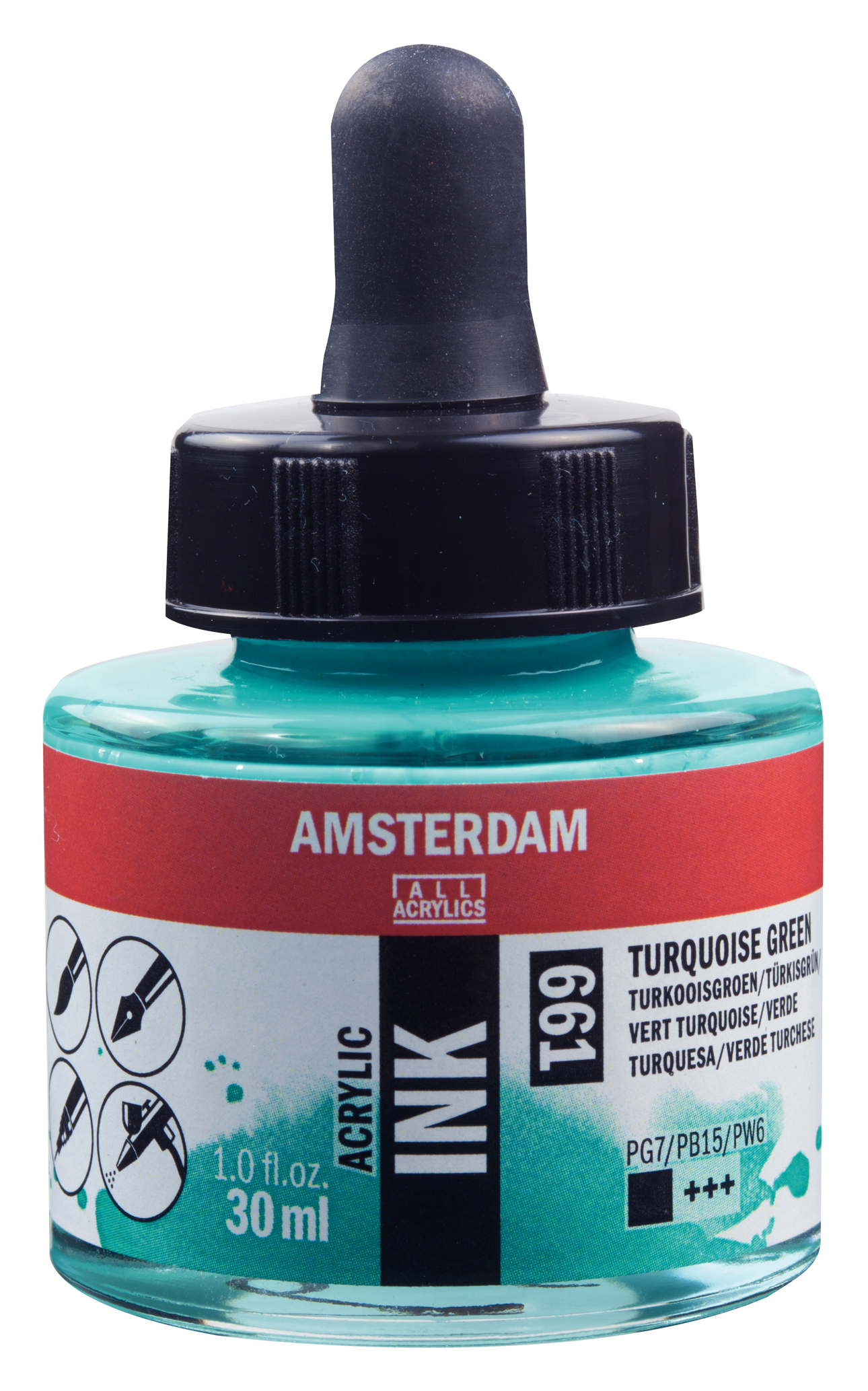 Royal Talens AMSTERDAM Acrylic Ink - Türkisgrün  661 (30ml)