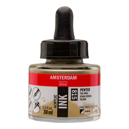 Royal Talens AMSTERDAM Acrylic Ink - Zinn  815 (30ml)