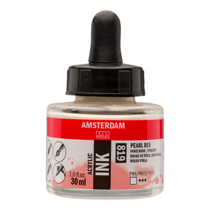 Royal Talens AMSTERDAM Acrylic Ink - Perlrot  819 (30ml)